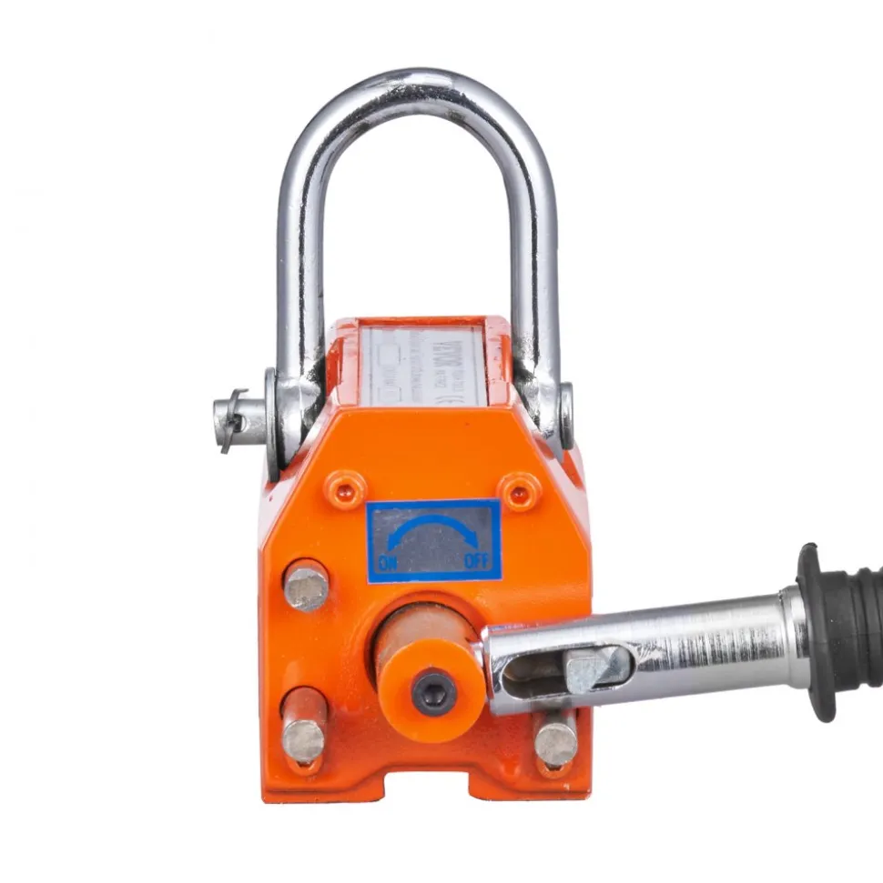 VEVOR Magnetic Lifter, 220 lbs/100 kg Pulling Capacity, 2.5 Safety Factor, Neodymium & Steel, Lifting Magnet with Release, Permanent Lift Magnets, Heavy Duty Magnet for Hoist, Shop Crane, Block, Board