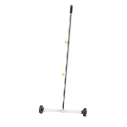 VEVOR Magnetic Sweeper with Wheels, 17 inch, 10 lbs Load Capacity, Lightweight Magnetic Pickup Sweeper with Adjustable Handle, Pick Up Nails and Screws, Easy Cleanup for Garages, Roofing Projects