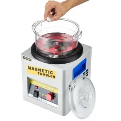 VEVOR Magnetic Tumbler, 180mm Jewelry Polisher Tumbler,2000 RPM KT-185 Jewelry Polisher Finisher with Adjustable Direction and Time for Jewelry (185mm)