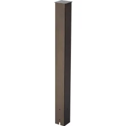 VEVOR Mailbox Post, 43 x 4 x 4 Inches, Steel In-Ground Mounting Mail Box Stand with Powder Coating Surface, Heavy Duty Metal Post Sleeve Kit for Outside Curbside Residential Use, Easy Install, Bronze