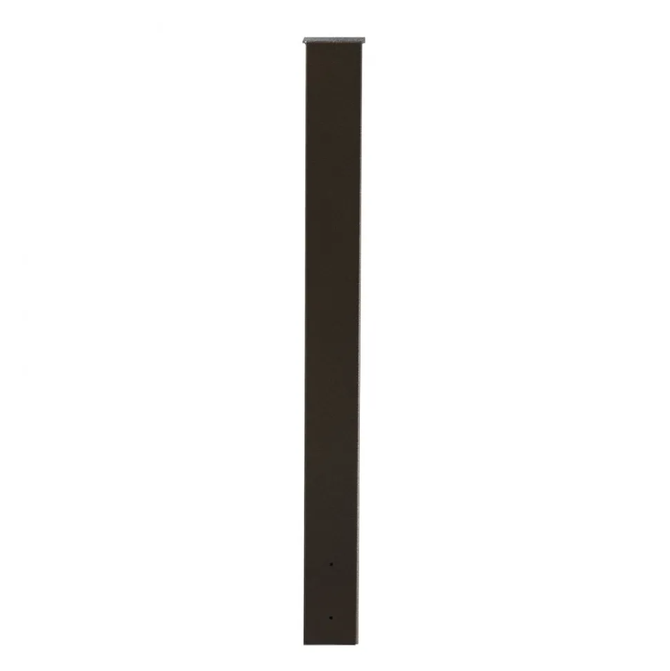 VEVOR Mailbox Post, 43 x 4 x 4 Inches, Steel In-Ground Mounting Mail Box Stand with Powder Coating Surface, Heavy Duty Metal Post Sleeve Kit for Outside Curbside Residential Use, Easy Install, Bronze