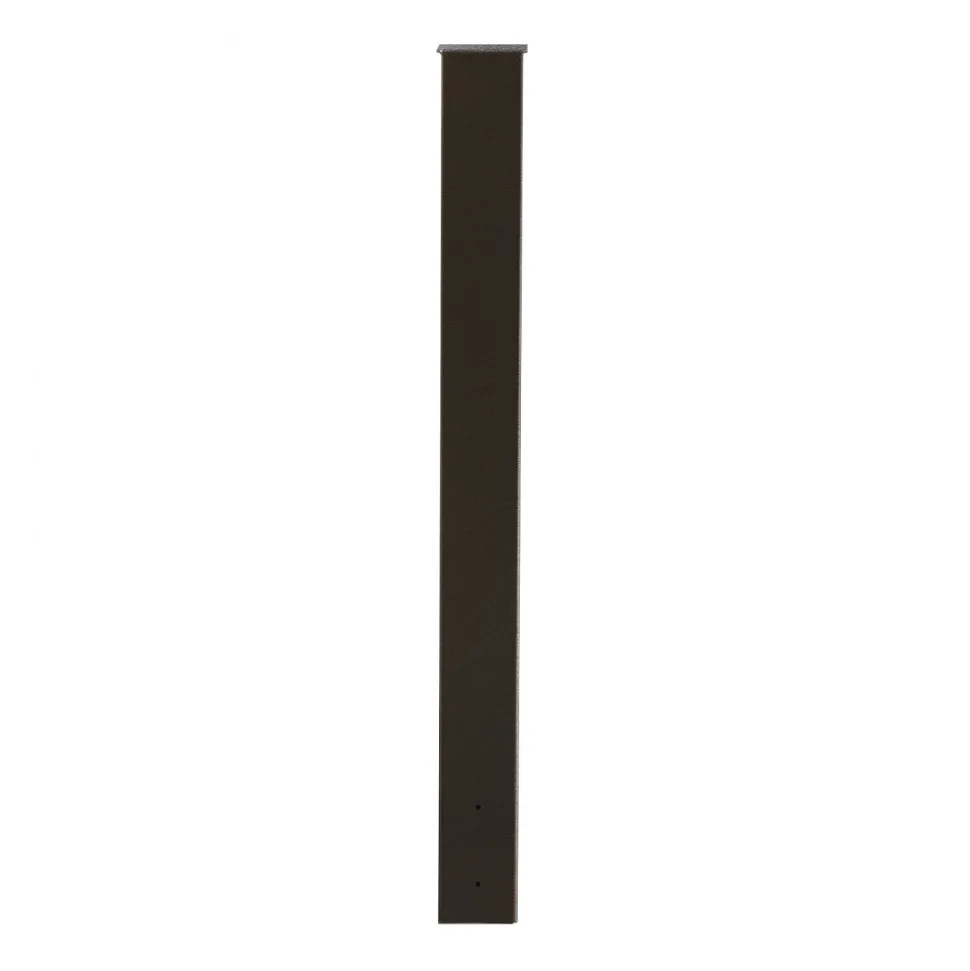VEVOR Mailbox Post, 43 x 4 x 4 Inches, Steel In-Ground Mounting Mail Box Stand with Powder Coating Surface, Heavy Duty Metal Post Sleeve Kit for Outside Curbside Residential Use, Easy Install, Bronze