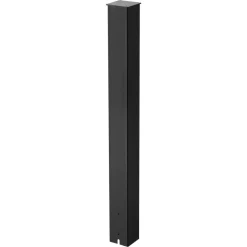 VEVOR Mailbox Post, 43 x 4 x 4 Inches, Steel In-Ground Mounting Mail Box Stand with Powder Coating Surface, Heavy Duty Metal Post Sleeve Kit for Outside Curbside Residential Use, Easy Install, Black