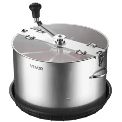 VEVOR Manual Bud Leaf Trimmer, 16 in Reaper Bowl Bud Trimmer with Stainless Steel Blades, Visual Cutting, Wet & Dry Hydroponic Cutting Machine with Tray, Twisted Spin Cut for Plant Buds Flowers