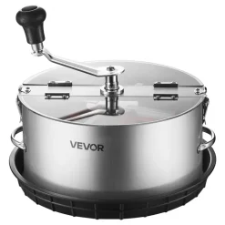 VEVOR Manual Bud Leaf Trimmer, 12 in Reaper Bowl Bud Trimmer with Stainless Steel Blades, Visual Cutting , Wet & Dry Hydroponic Cutting Machine with Tray, Twisted Spin Cut for Plant Buds Flowers