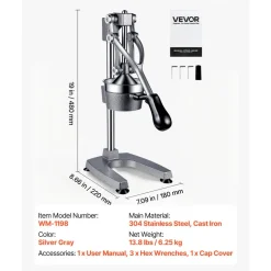 VEVOR Manual Citrus Juicer, 19