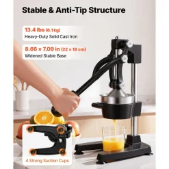 VEVOR Manual Citrus Juicer, 15