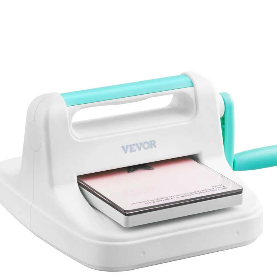 VEVOR Manual Die Cutting & Embossing Machine, Portable Cut Machines, 6 inch Opening Scrapbooking Machine Full Kit Included, For Arts & Crafts, Scrapbooking, Card Making and Crafting, White