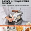 VEVOR Manual Dough Sheeter Machine, Puff Pastry Sheeter and Fondant Roller, Removable Handle, Panel, Roller for Easy Cleaning, Max 1/2 inch Adjustable Thickness, for Home or Small Commercial Kitchens
