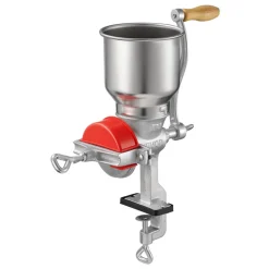 VEVOR Manual Grain Mill with High Hopper, Hand-Crank Corn Grinder, Heavy Duty Cast Iron Wheat Grinding Mill with Stable Table Clamp & Dust Cover for Grains Spices Coffee Beans Nuts