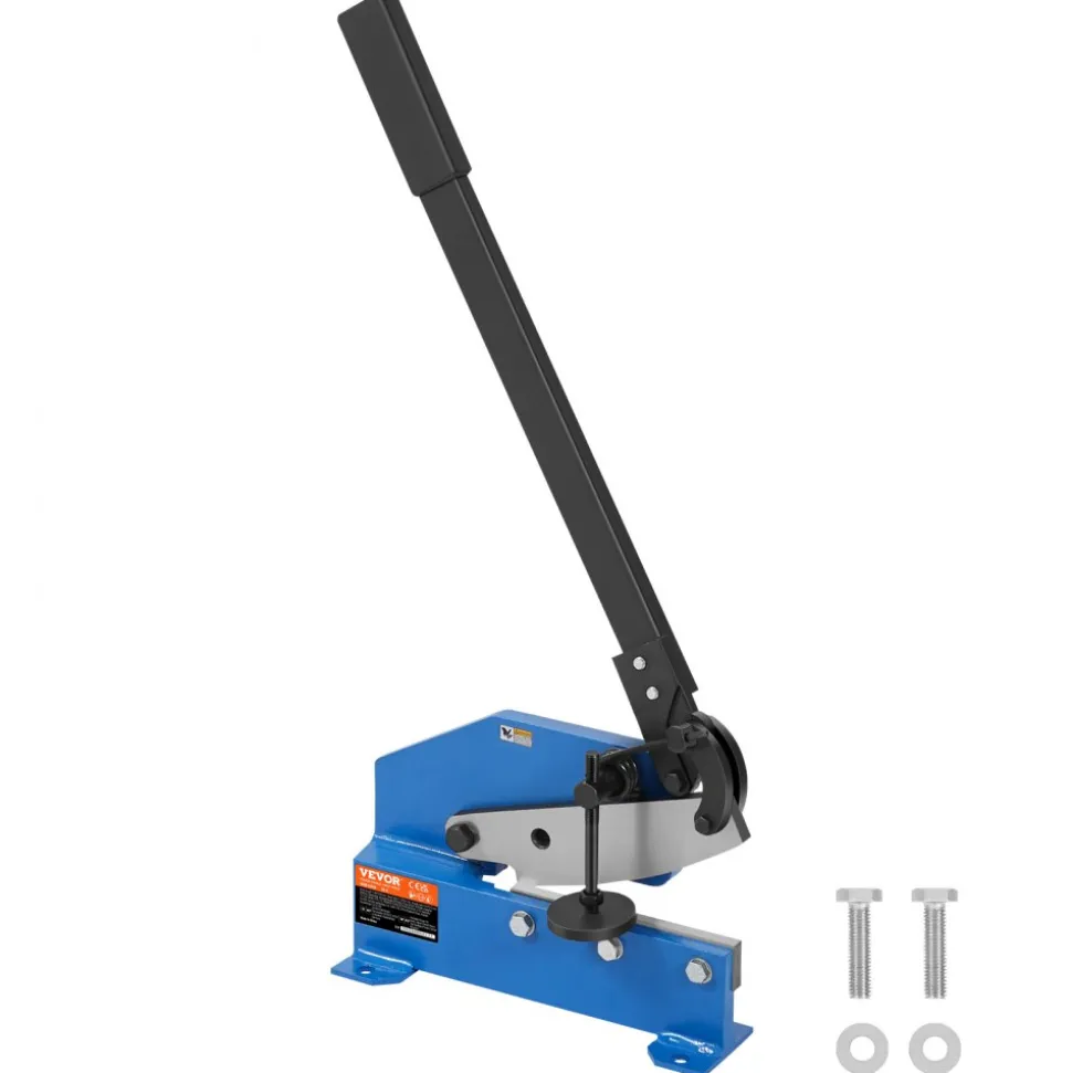 VEVOR 8" Manual Hand Plate Shear for Metal Sheet Processing, HS-8 Benchtop Cutter with Q235 Material, for Crafts Thick Steel Crafting, Heavy Duty Roll Press Machine for Builders, DIY Enthusiasts