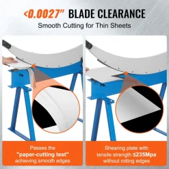 VEVOR 32" Manual Hand Plate Shear for Metal Sheet Processing, Benchtop Cutter with Q235 Material, for Crafts Thick Steel Crafting, Heavy Duty Roll Press Machine for Builders, DIY Enthusiasts