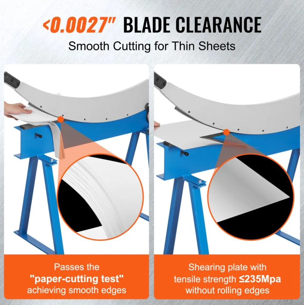 VEVOR 32" Manual Hand Plate Shear for Metal Sheet Processing, Benchtop Cutter with Q235 Material, for Crafts Thick Steel Crafting, Heavy Duty Roll Press Machine for Builders, DIY Enthusiasts