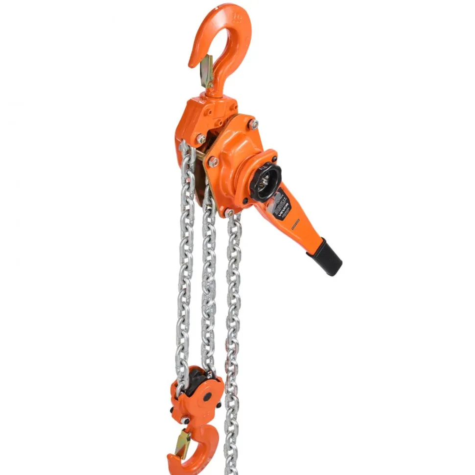 VEVOR Manual Lever Chain Hoist, 6T 13200LBS Capacity Heavy Duty Come Along, 10FT Lift G80 Alloy Steel Chain With Dual Pawl Mechanical Brake,360°Rotating Hooks, for Warehouse Construction Garage