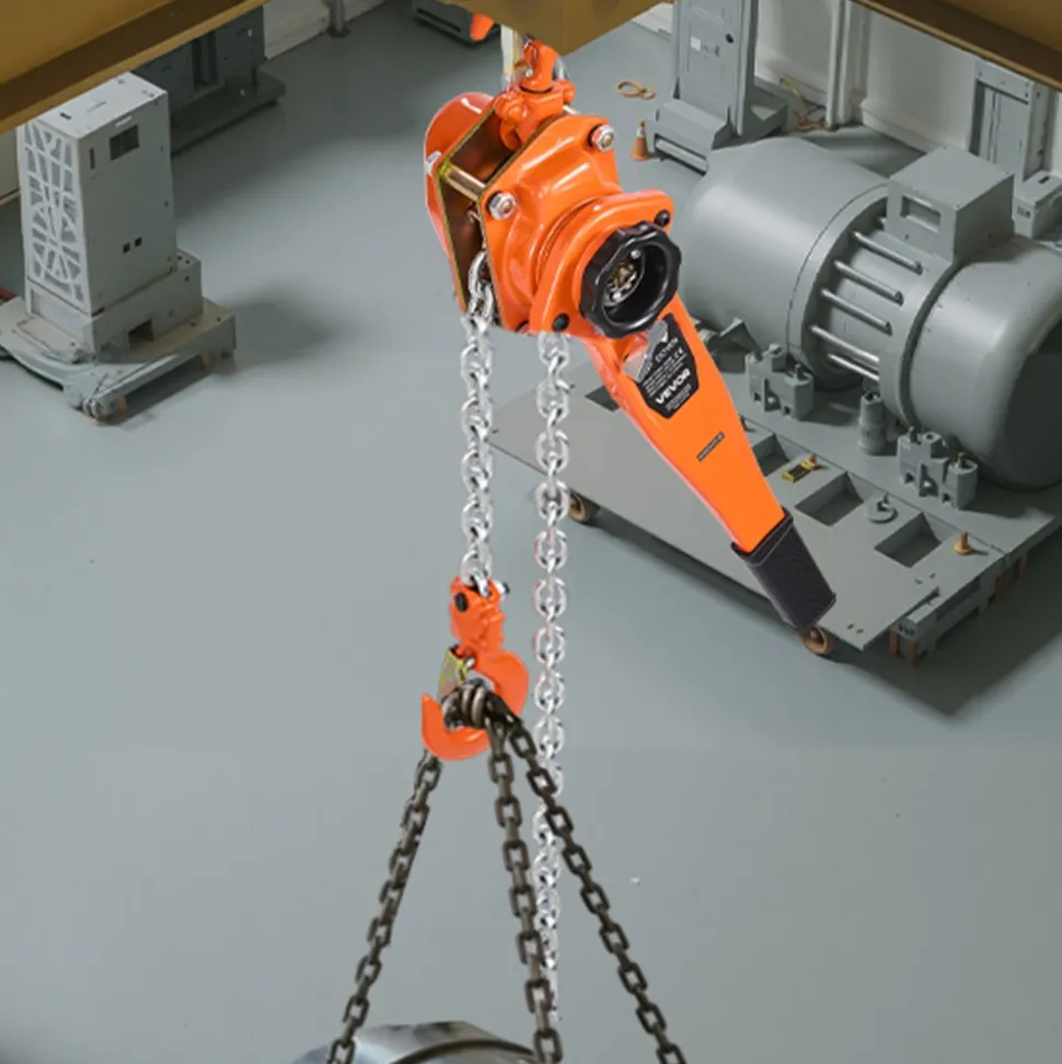VEVOR Manual Lever Chain Hoist, 1-1/2T 3300LBS Capacity Heavy Duty Come Along, 10FT Lift G80 Alloy Steel Chain With Dual Pawl Mechanical Brake,360°Rotating Hooks, for Warehouse Construction Garage