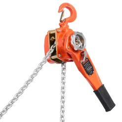 VEVOR Manual Lever Chain Hoist, 3/4T 1650LBS Capacity Heavy Duty Come Along, 10FT Lift G80 Alloy Steel Chain With Dual Pawl Mechanical Brake,360°Rotating Hooks, for Warehouse Construction Garage