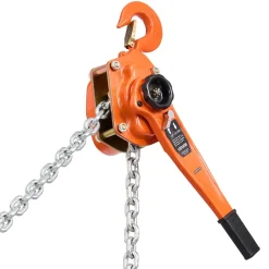 VEVOR Manual Lever Chain Hoist, 3T 6600LBS Capacity Heavy Duty Come Along, 20FT Lift G80 Alloy Steel Chain With Dual Pawl Mechanical Brake,360°Rotating Hooks, for Warehouse Construction Garage