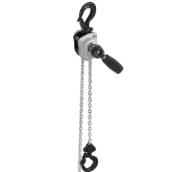 VEVOR Manual Lever Chain Hoist, 1/4T 550LBS Capacity Heavy Duty Come Along, 5FT Lift G80 Alloy Steel Chain With Dual Pawl Mechanical Brake,360°Rotating Hooks, for Warehouse Construction Garage