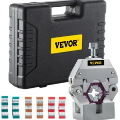 VEVOR Manually Operated AC Hose Crimper Hydra-Krimp 71550 Manual AC Hose Crimper Kit Air Conditioning Repair Handheld AC Hose Crimping Tool with 4 Dies