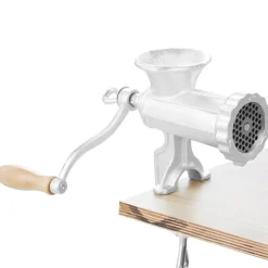 VEVOR Manual Meat Grinder, Heavy Duty Cast Iron Hand Meat Grinder with Steel Table Clamp, Meat Mincer Sausage Maker with 1 Cutting Blade, 2 Cutting Plates, 3 Sausage Tubes for Beef Pepper Mushroom