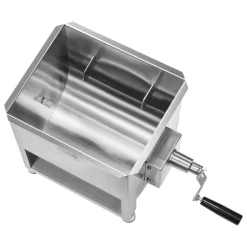 VEVOR Manual Meat Mixer, 60L Fixed Tank Meat Processing Equipment(Mixing Max 120LBS for Meat), Stainless Steel Meat Mixer, Sausage Mixer Machine with Lid Handle Gear Reducer, Ground Beef Hand Mixer