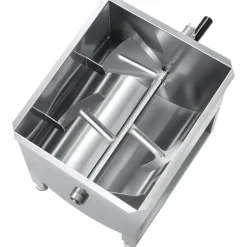 VEVOR Manual Meat Mixer, 40L Fixed Tank Meat Processing Equipment(Mixing Max 80LBS for Meat), Stainless Steel Meat Mixer, Sausage Mixer Machine with Lid Handle Gear Reducer, Ground Beef Hand Mixer