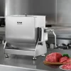 VEVOR Manual Meat Mixer, 40L Tilt Tank Meat Processing Equipment(Mixing Max 40L for Meat), Stainless Steel Meat Mixer, Sausage Mixer Machine with Lid Handle Gear Reducer, Ground Beef Hand Mixer