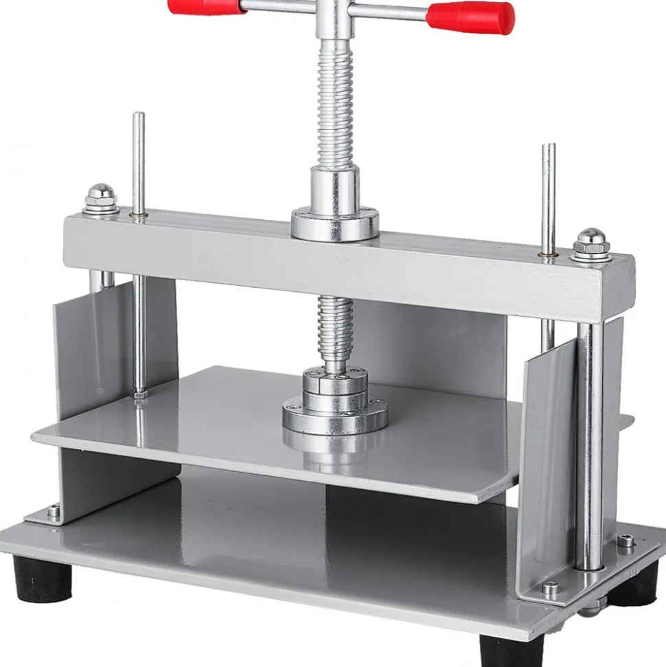 VEVOR Manual Paper Press Machine, 12x8.6 inch for A4 Sized Papers Flatting Machine, 10cm Thickness Steel Frame Manual Flat Paper Press Machine, Papermaking Book Press