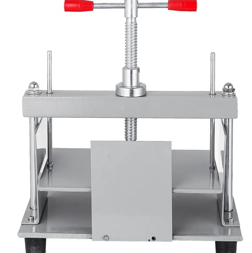 VEVOR Manual Paper Press Machine, 12x8.6 inch for A4 Sized Papers Flatting Machine, 10cm Thickness Steel Frame Manual Flat Paper Press Machine, Papermaking Book Press