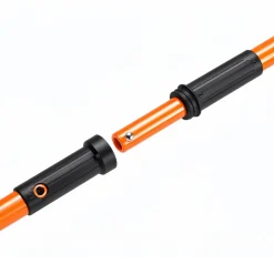 VEVOR Manual Pole Saw, 3.87-27 ft Extendable Pole Tree Pruner, Sharp 65Mn Steel Blade, Lightweight Fiberglass Handle Pole, Double-Hook Saw for High Branch Trimming, Pruning Tool for Palms, Shrubs