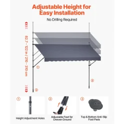 VEVOR Manual Retractable Awning, 157