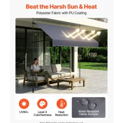 VEVOR Manual Retractable Awning, 98