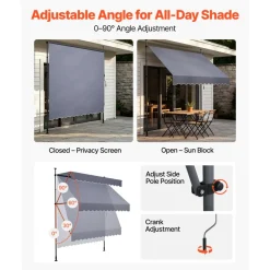 VEVOR Manual Retractable Awning, 98