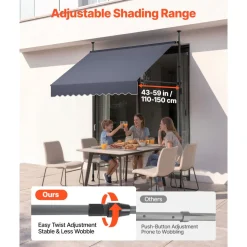 VEVOR Manual Retractable Awning, 78