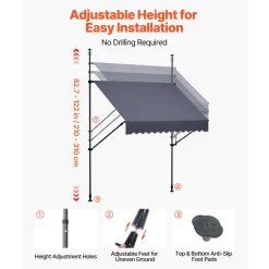 VEVOR Manual Retractable Awning, 78