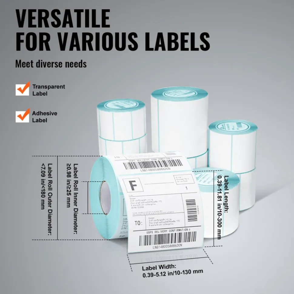 VEVOR Manual Round Labeling Machine, 15-20pcs/min, Bottle Label Applicator for Round Bottles, Adjustable Manual Round Bottle Labeler Suitable for Bottle Diameter 0.78-4.72 inches (with Pressing Bar)