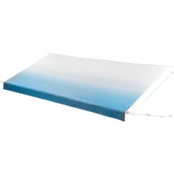 VEVOR Manual RV Awning Complete Kit, 20.12FT Retractable RV Awning with Aluminum Alloy Frame & Waterproof PVC Fabric, Outdoor Camping Trailer Awnings Fit Most RVs (20FT Type, Gradient Blue)
