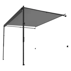 VEVOR Manual RV Awning Complete Kit, 16' Retractable Awning with Aluminum Alloy Frame, Outdoor Trailer Awning, Fit for Most RVs(Black Fade)