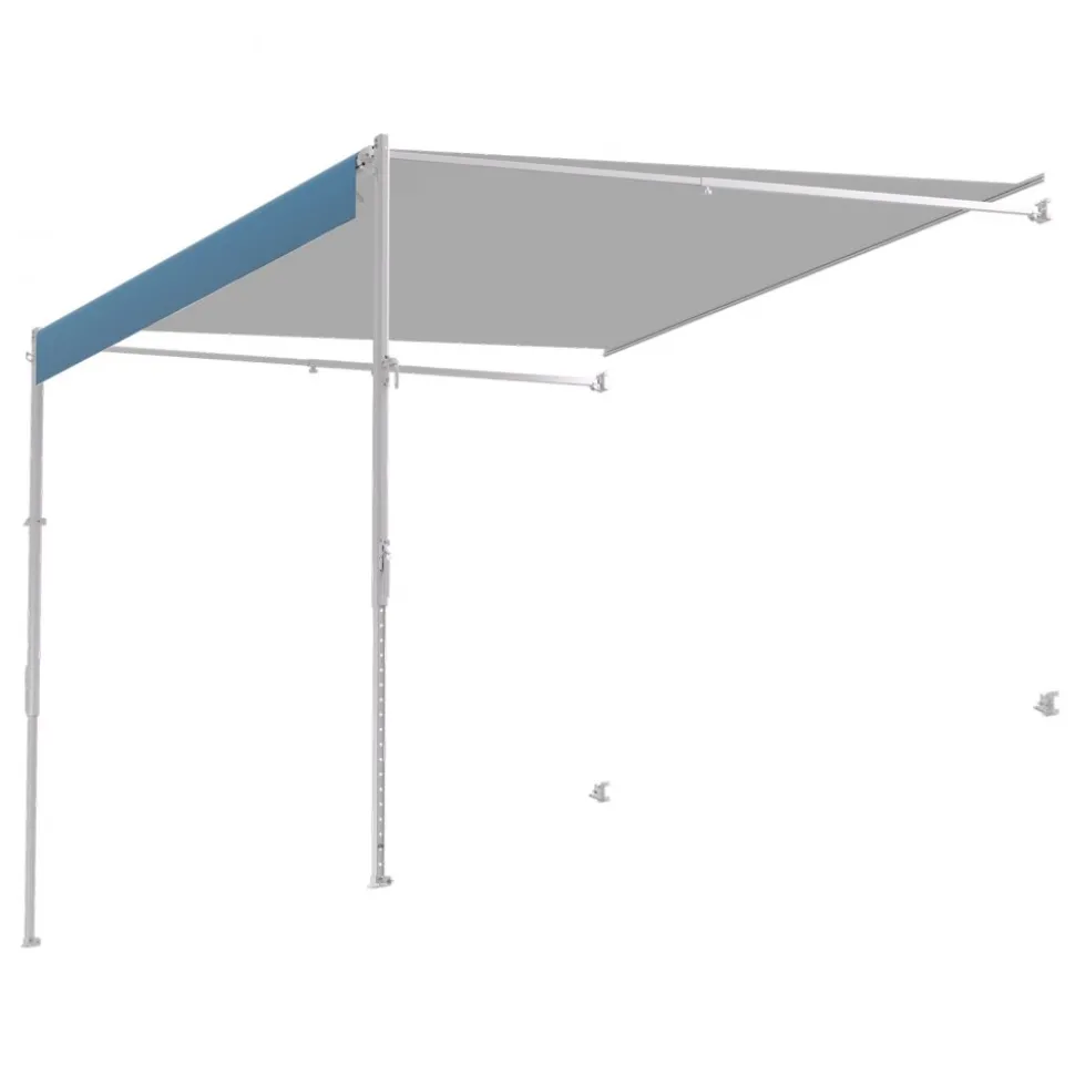 VEVOR Manual RV Awning Complete Kit, 20' Retractable Awning with Aluminum Alloy Frame, Outdoor Trailer Awning, Fit for Most RVs(Black Fade)