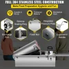 VEVOR Manual Sausage Stuffer, 5 L / 11 LBS Horizontal Sausage Machine, Dual-Speed Meat Stuffer, Made of Food-Grade 304 Stainless Steel, Includes 5 Stuffing Tubes, for Home Kitchen Restaurant Commercia
