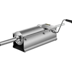 VEVOR Manual Sausage Stuffer, 5 L / 11 LBS Horizontal Sausage Machine, Dual-Speed Meat Stuffer, Made of Food-Grade 304 Stainless Steel, Includes 5 Stuffing Tubes, for Home Kitchen Restaurant Commercia