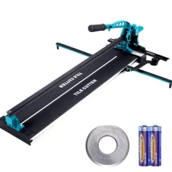 VEVOR Manual Tile Cutter, 32 inch, Porcelain Ceramic Tile Cutter with Tungsten Carbide Cutting Wheel, Infrared Positioning, Anti-Skid Feet, Durable Rails for professional installers or beginners