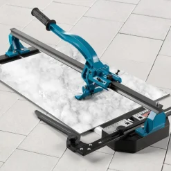 VEVOR Manual Tile Cutter, 24 inch, Porcelain Ceramic Tile Cutter with Tungsten Carbide Cutting Wheel, Infrared Positioning, Anti-Skid Feet, Durable Rails for professional installers or beginners