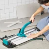 VEVOR Manual Tile Cutter, 48 inch, Porcelain Ceramic Tile Cutter with Tungsten Carbide Cutting Wheel, Infrared Positioning, Anti-Skid Feet, Double Rails for professional installers or beginners