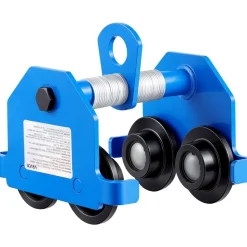VEVOR Manual Trolley, 1100 lbs/0.5 Ton Capacity, Push Beam Trolley with Dual Wheels, Adjustable for I-Beam Flange Width 2.1