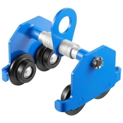 VEVOR Manual Trolley, 2200 lbs/1 Ton Load Capacity, Push Beam Trolley with Dual Wheels, Adjustable for I-Beam Flange Width 2.4