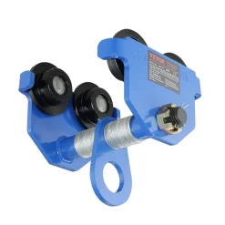 VEVOR Manual Trolley, 4400 lbs/2 Ton Load Capacity, Push Beam Trolley with Dual Wheels, Adjustable for I-Beam Flange Width 2.5