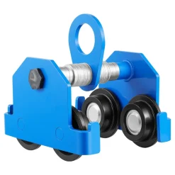 VEVOR Manual Trolley, 6600 lbs/3 Ton Load Capacity, Push Beam Trolley with Dual Wheels, Adjustable for I-Beam Flange Width 2.5