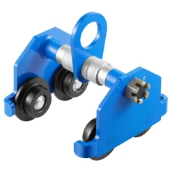 VEVOR Manual Trolley, 4400 lbs/2 Ton Load Capacity, Push Beam Trolley with Dual Wheels, Adjustable for I-Beam Flange Width 2.4