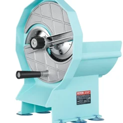 VEVOR Manual Vegetable Fruit Slicer, 0-0.5"/0-12mm Thickness Adjustable Commercial Slicer Machine, Double Feed Ports, Stainless Steel Blade Food Cutter Slicing Machine for Cucumber, Lemon, Tomato